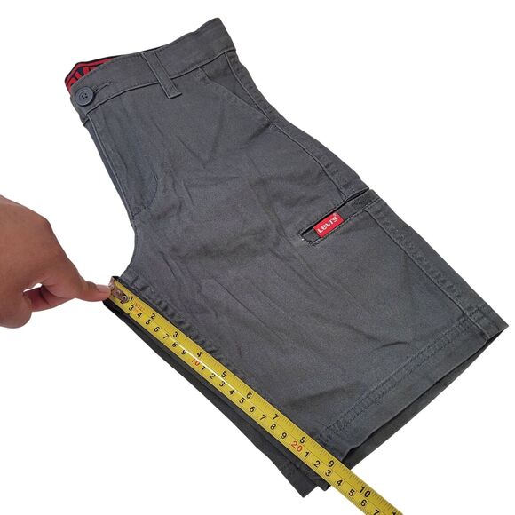 Levi's Youth Boy Cargo Shorts Adjustable Waistband Flex Stretch Gray Size 8 - Picture 10 of 10
